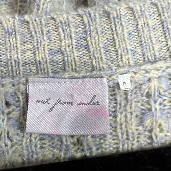 Out From Under Pastel V Neck Grandpa Cardigan Yellow‎ Blue Sz M Women’s - Picture 3 of 7